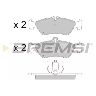 Гальмівні колодки задні BREMSI bp2689