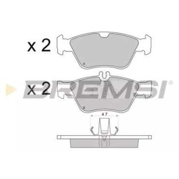 Гальмівні колодки передні BREMSI bp2694