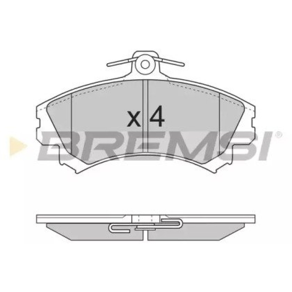 Тормозные колодки передние BREMSI bp2702