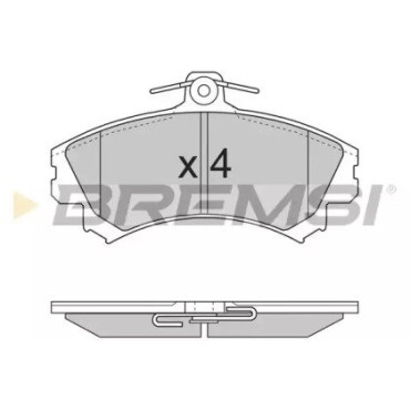 Тормозные колодки передние BREMSI bp2702