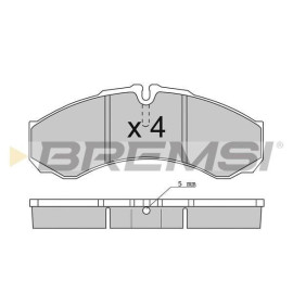 BREMSI bp2706 Гальмівні колодки спарка BREMSI bp2706