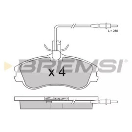 Тормозные колодки пер. (с датчиком) BREMSI bp2711