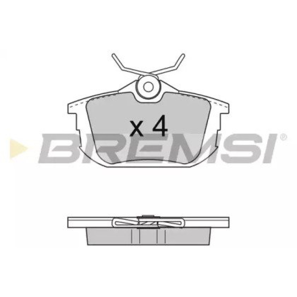 Тормозные колодки задние BREMSI bp2742