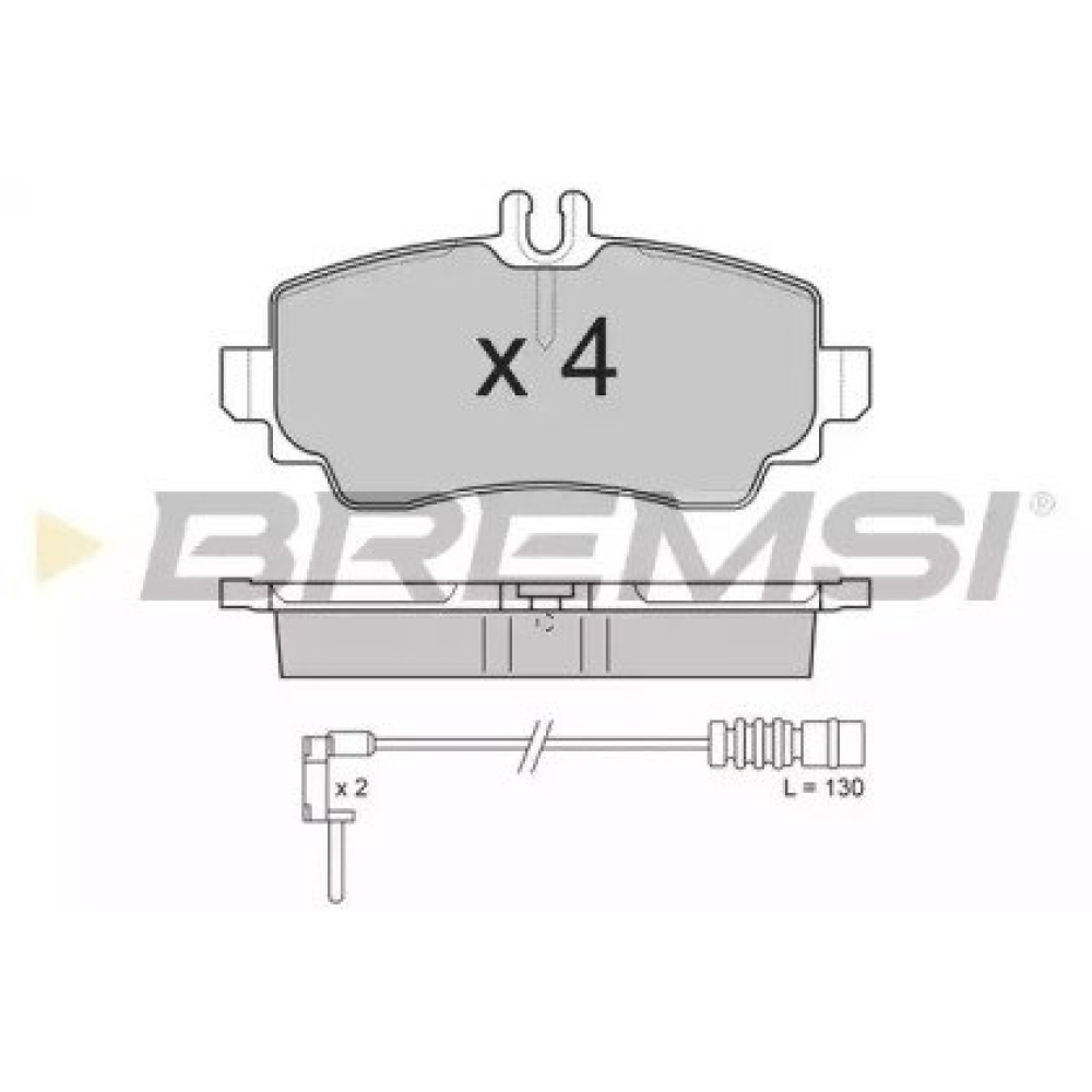 Тормозные колодки передние BREMSI bp2763