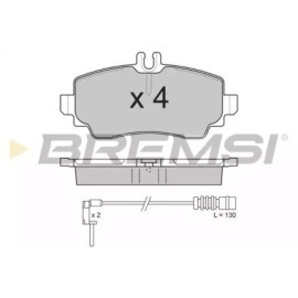 Тормозные колодки передние BREMSI bp2763