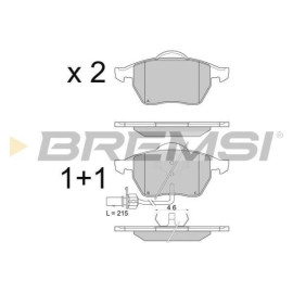 BREMSI bp2816 Гальмівні колодки передні з датчиком BREMSI bp2816