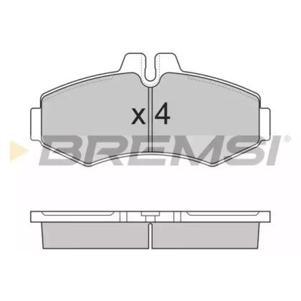 Тормозные колодки передние BREMSI bp2821