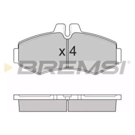 BREMSI bp2821 Гальмівні колодки передні BREMSI bp2821
