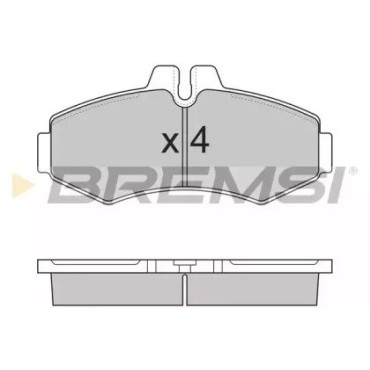 Тормозные колодки передние BREMSI bp2821