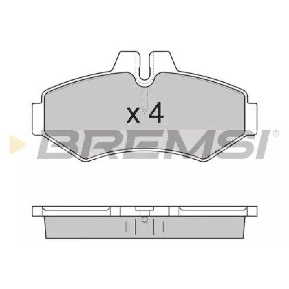 Гальмівні колодки задні BREMSI bp2845