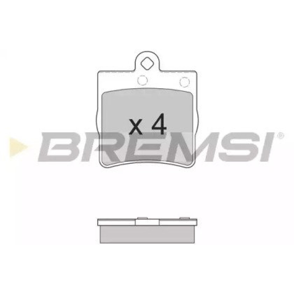 Гальмівні колодки задні С/Е-клас BREMSI bp2861