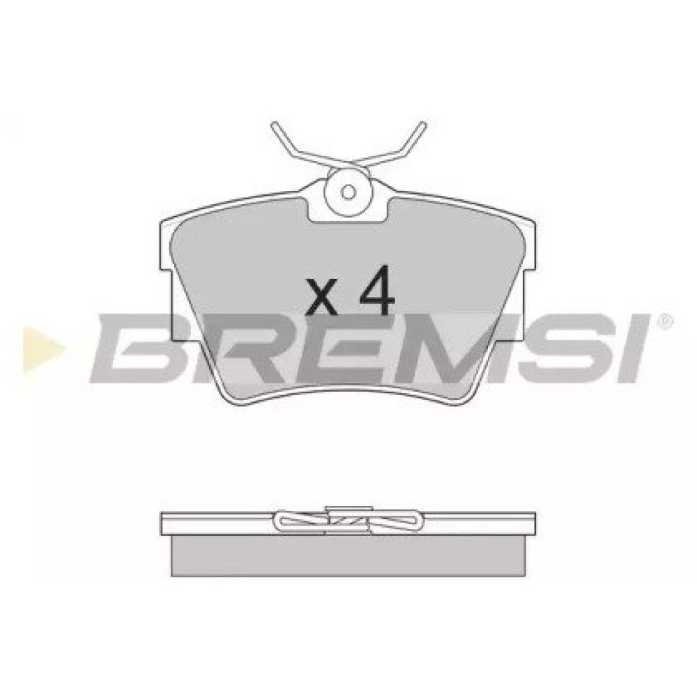 Тормозные колодки задние BREMSI bp2866