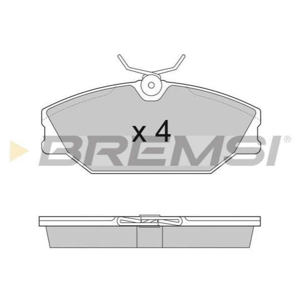 Гальмівні колодки передні BREMSI bp2874