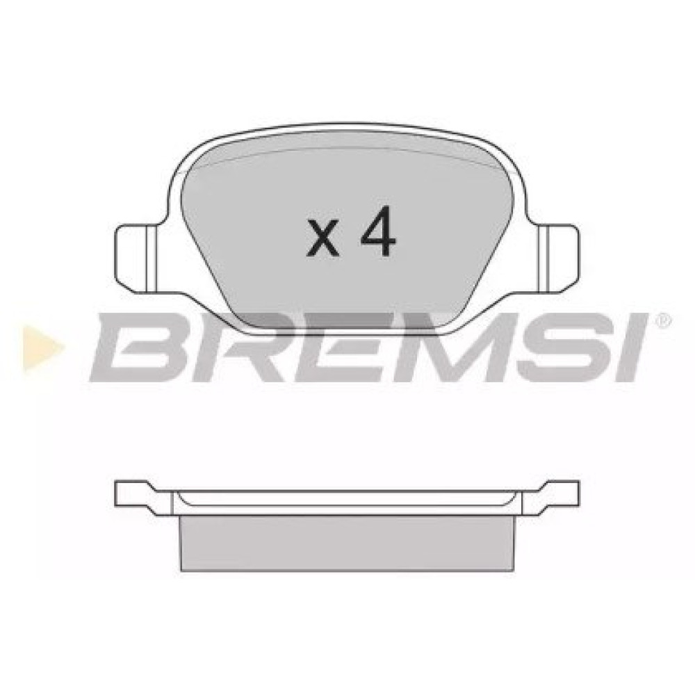 Гальмівні колодки передні BREMSI bp2890