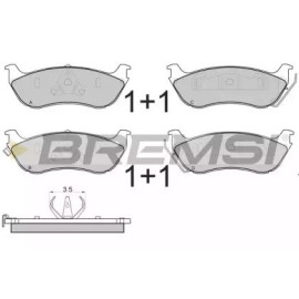 BREMSI bp2892 Тормозные колодки задние BREMSI bp2892