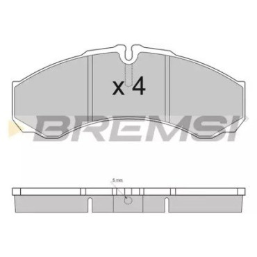 Тормозные колодки спарка BREMSI bp2925