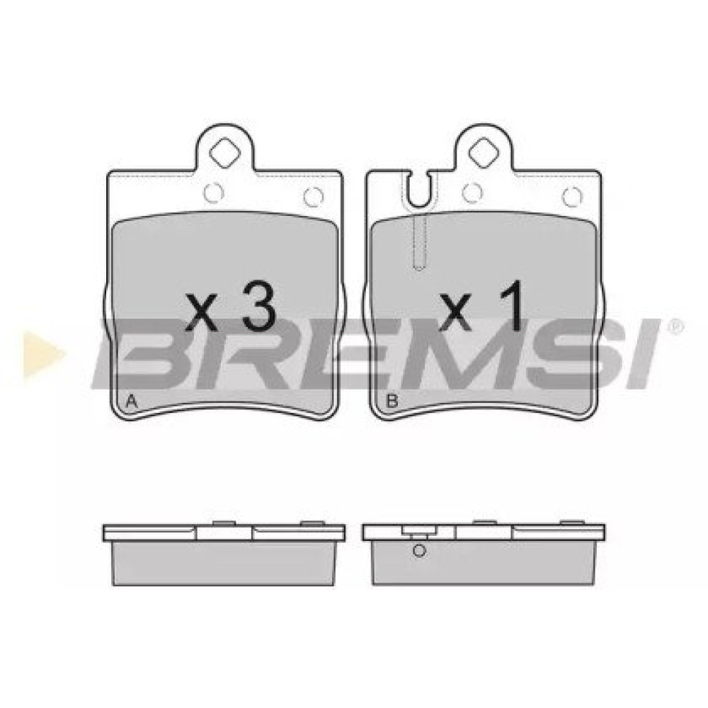 Тормозные колодки задние С/Е-класс BREMSI bp2936