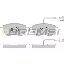 BREMSI bp2942 Гальмівні колодки передні з датчиком BREMSI bp2942