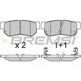 BREMSI bp2966 Гальмівні колодки задні BREMSI bp2966