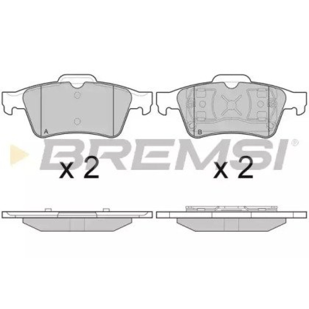 Гальмівні колодки задні BREMSI bp2980