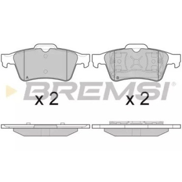 Гальмівні колодки задні BREMSI bp2980