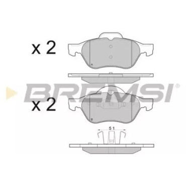 Тормозные колодки передние BREMSI bp2981