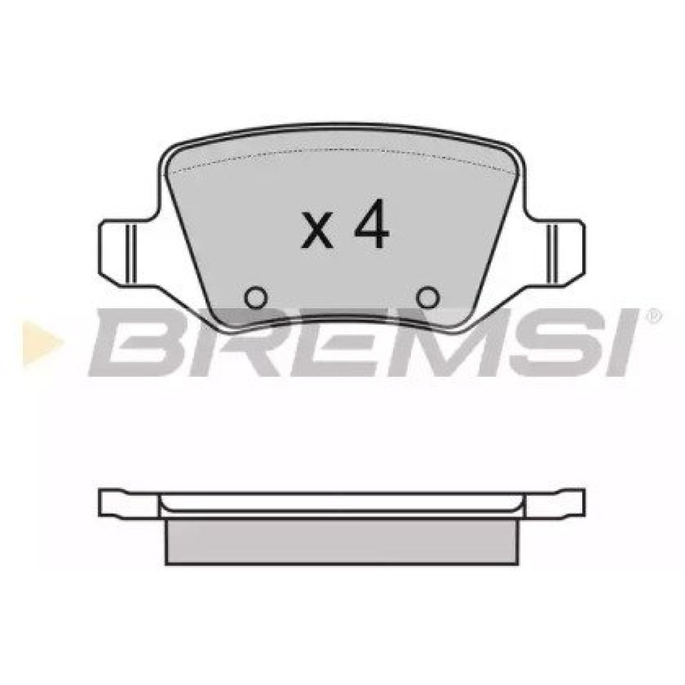 Тормозные колодки задние BREMSI bp2983