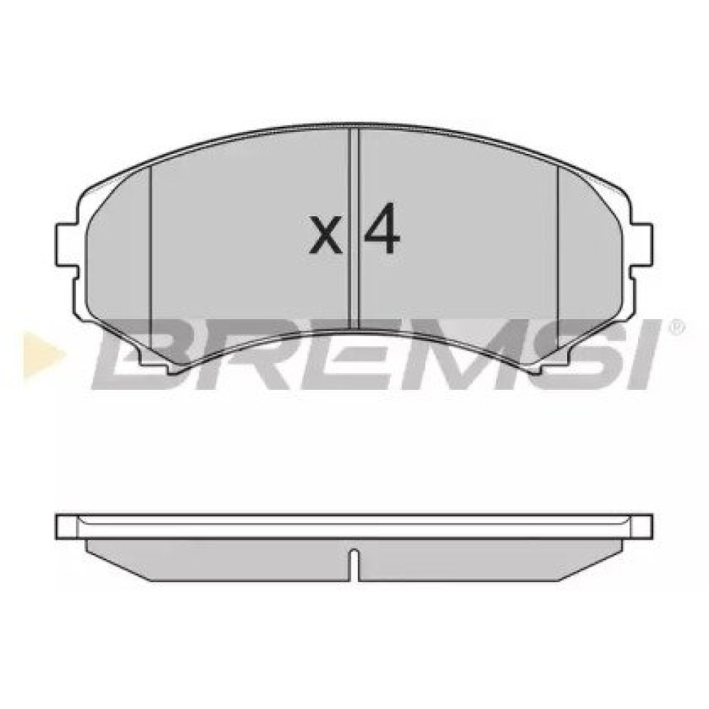 Тормозные колодки передние BREMSI bp3001