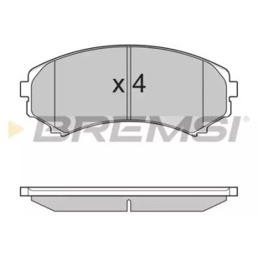 Тормозные колодки передние BREMSI bp3001