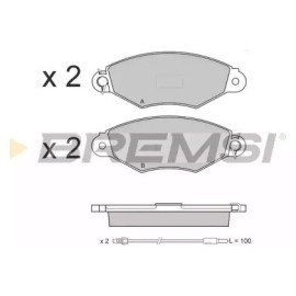BREMSI bp3019 Гальмівні колодки передні з датчиком BREMSI bp3019