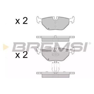 Гальмівні колодки задні BREMSI bp3051