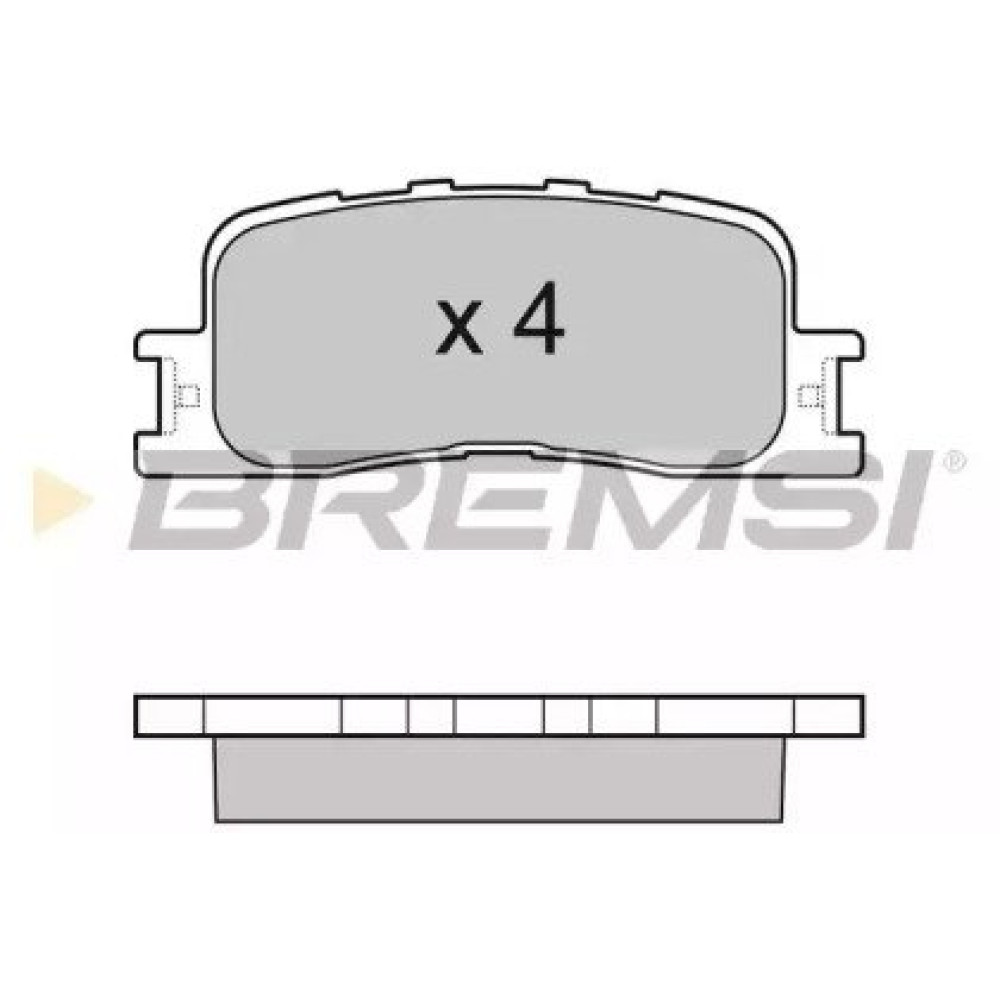 Тормозные колодки задние BREMSI bp3060