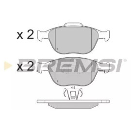 Тормозные колодки передние BREMSI bp3078