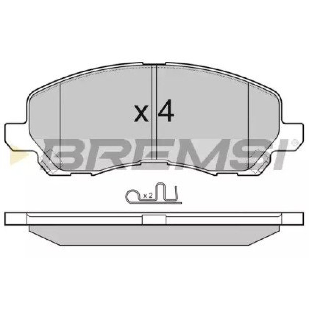 Гальмівні колодки BREMSI bp3080
