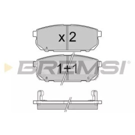 BREMSI bp3105 Тормозные колодки задние BREMSI bp3105
