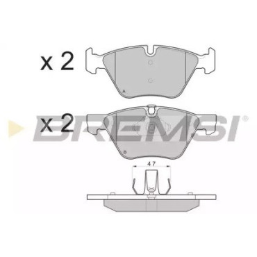 Гальмівні колодки передні BREMSI bp3108