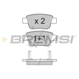 Гальмівні колодки задні BREMSI bp3112