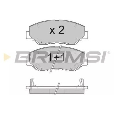 Гальмівні колодки передні BREMSI bp3117