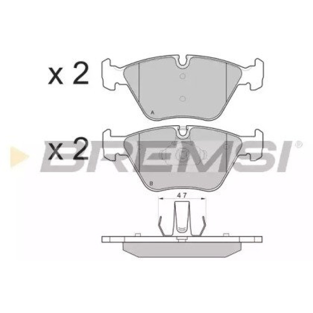 Гальмівні колодки передні BREMSI bp3135