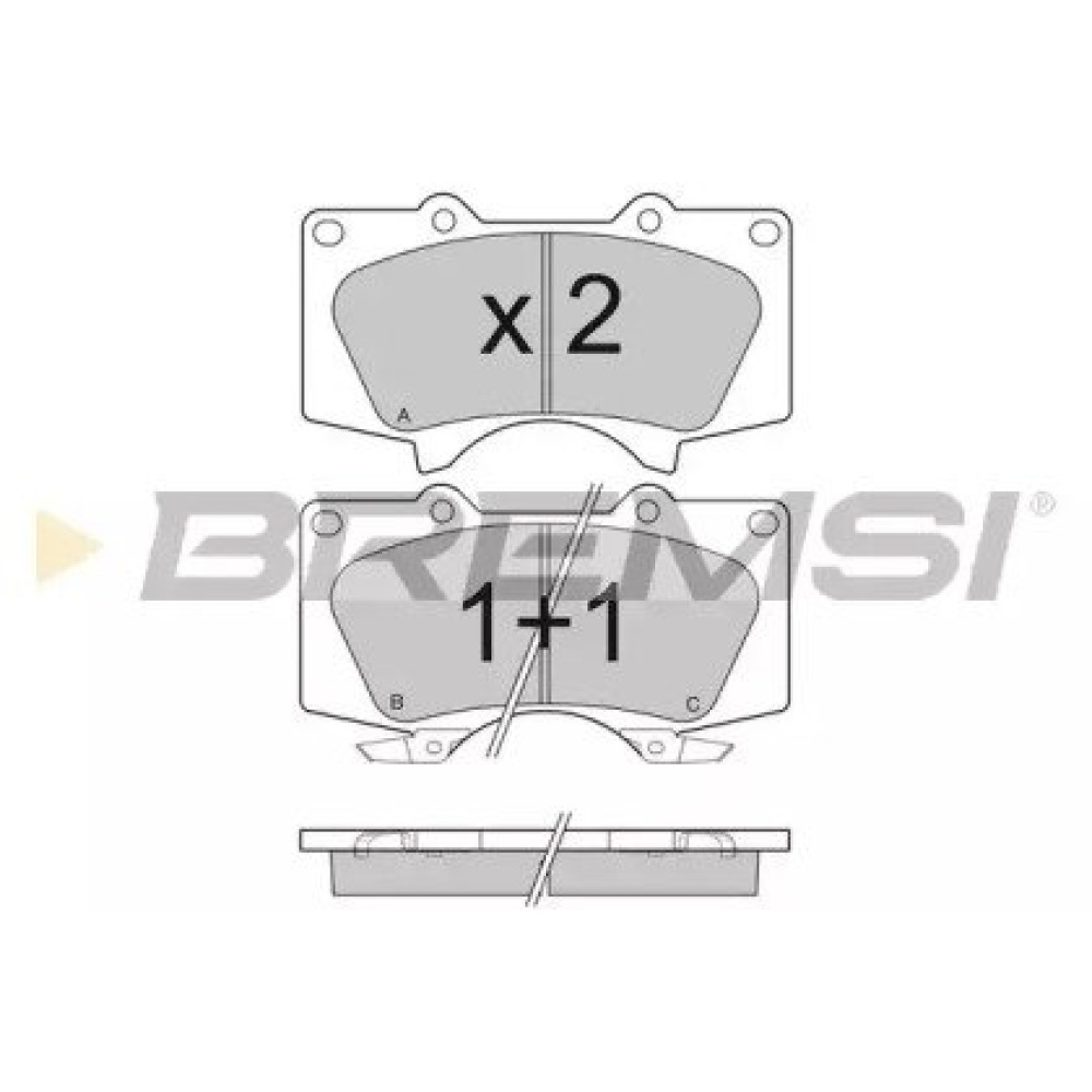 Гальмівні колодки BREMSI bp3139