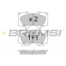Гальмівні колодки BREMSI bp3139