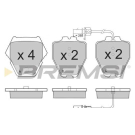 BREMSI bp3151 Тормозные колодки передние BREMSI bp3151