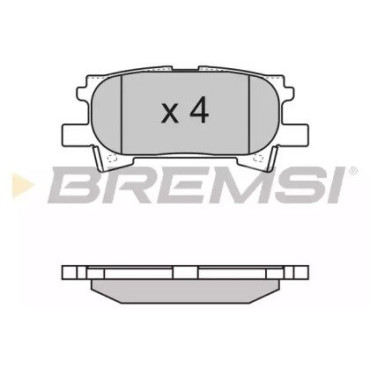Тормозные колодки задние BREMSI bp3169