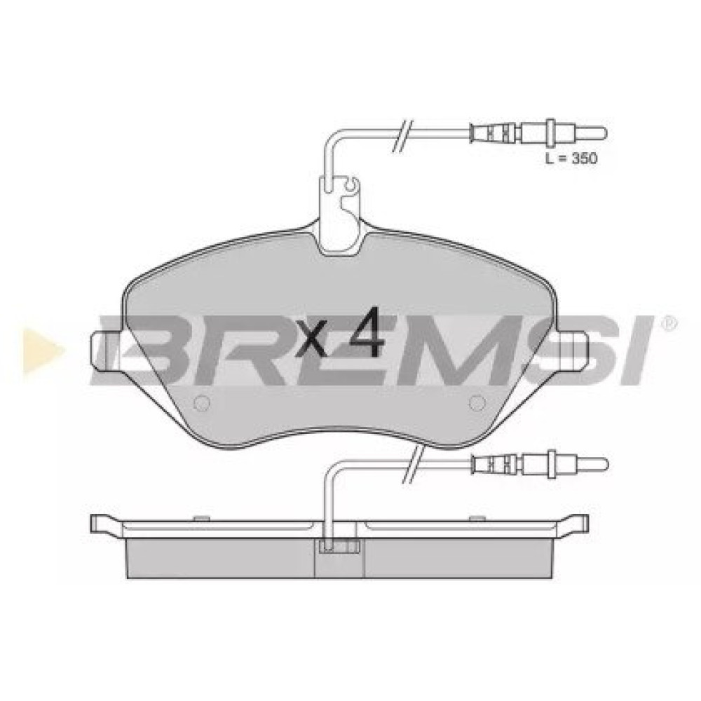 Тормозные колодки передние BREMSI bp3181