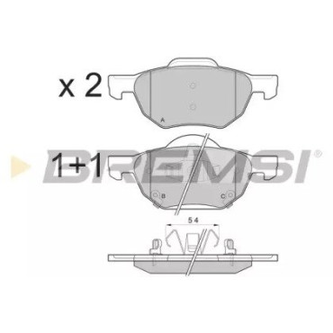 Гальмівні колодки передні BREMSI bp3185