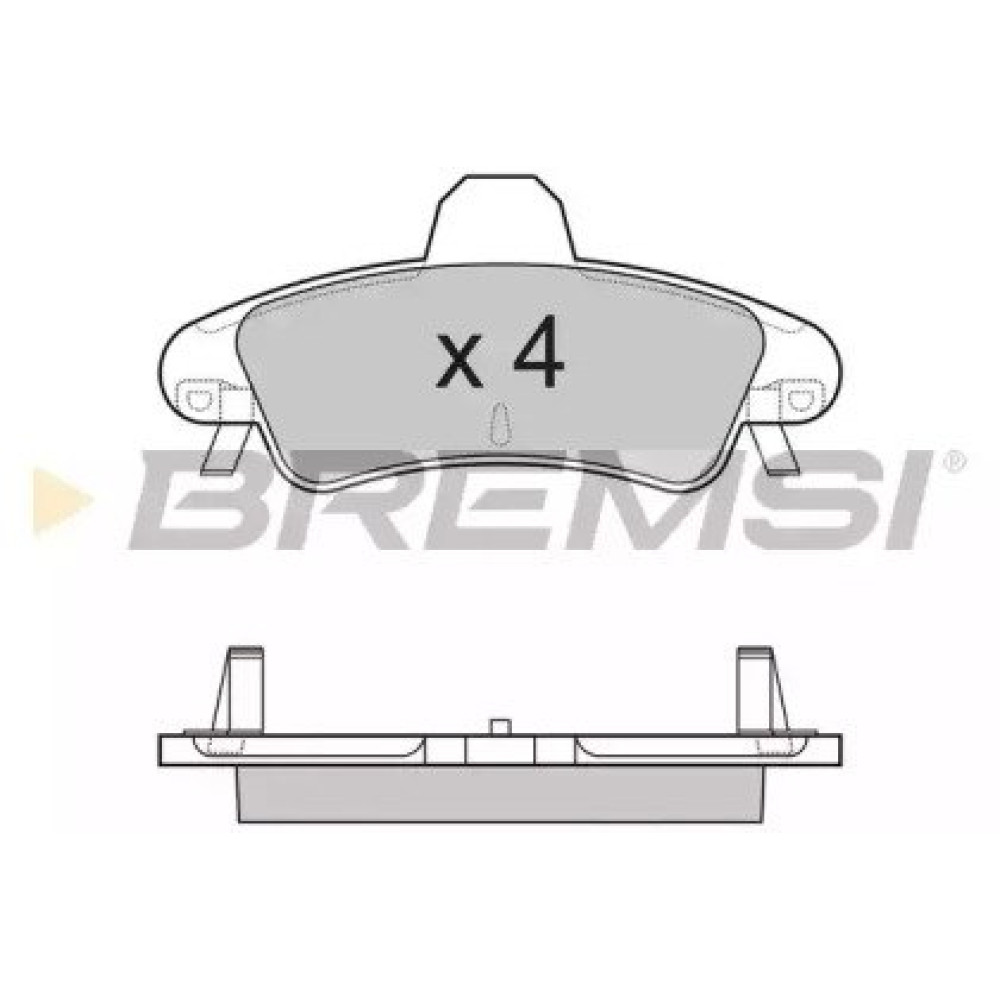 Гальмівні колодки задні BREMSI bp3188