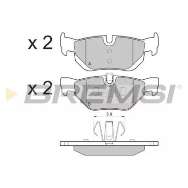 Гальмівні колодки задні BREMSI bp3194