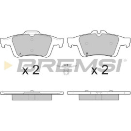BREMSI bp3217 Тормозные колодки задние BREMSI bp3217