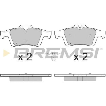 Гальмівні колодки задні BREMSI bp3217