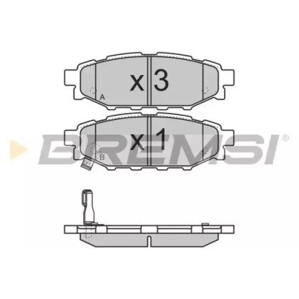 Гальмівні колодки BREMSI bp3218